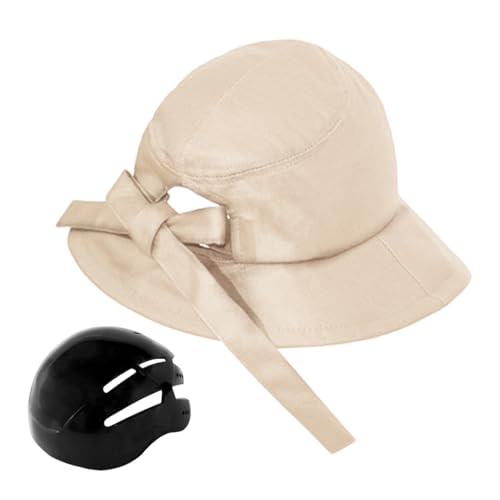 Casco protector tipo sombrero desmontable para evitar el viento