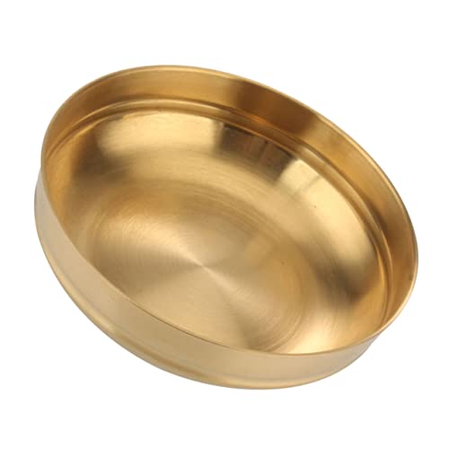 OUNONA 1Pc Single Stainless Steel Noodle Bowl for Kitchen Korean Style Cold Noodle Bowl Versatile Mixing Bowl for Ramen Soup and Rice Easy to Clean for Home and Restaurants