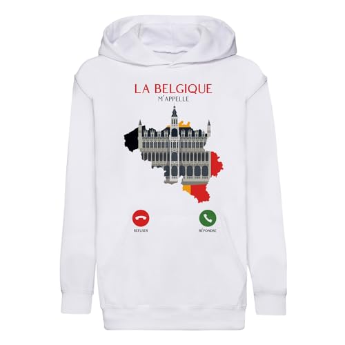 Sweat enfant Belgique patrimoine culturel voyage sweat-shirt capuche