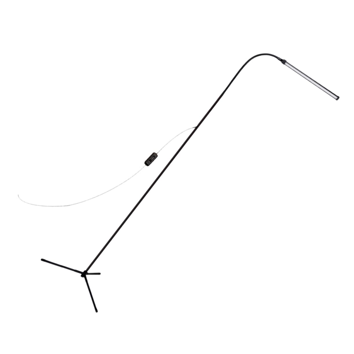 Lámpara LED de Brazo Largo con Pinza, Regulable para Lectura en Cama, Protección Ocular, sin Deslumbramiento, Hierro y Aluminio