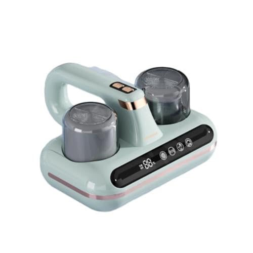 yikkiykk Aspirador inalámbrico con sensor de ácaros del polvo e indicador LED inteligente, 1000 W, con luz UV, para alérgicos, elimina el 99,9% de los alérgenos, aspirador de cama,