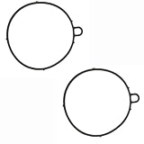 2X Schwimmerkammerdichtung für Honda C50 CRF70F ST50 TRX90X Kawasaki KLX 110 Suzuki DR-Z 110 ...