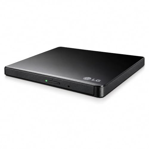 LG GP65NB60 8X USB 2.0 Super Multi Ultra Slim Portable DVD Writer Drive +/-RW with M-DISC Support, Black