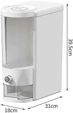 Miniatura 3 de Recipiente de arroz de 25 libras con taza medidora, caja fresca incorporada, dispensador de cereales con tapas para el hogar, cocina, despensa,