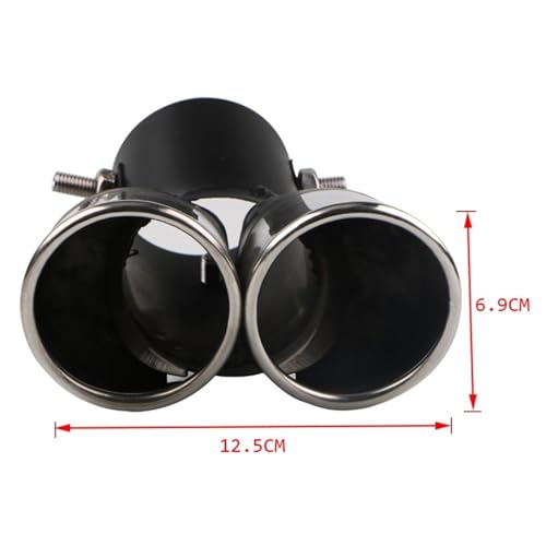 Pot d'échappement à sortie simple ou double : embout universel robuste en inox - 5