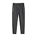 Mens Plus Size Sweatpants Lightweight Workout Jogger Trouser with Zipper Pocket Summer Fashion Beach Vacation Pants