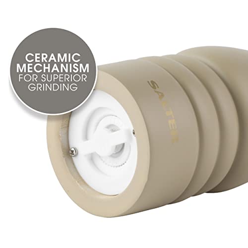 Salter Olea Salt & Pepper Mill, Universal Refillable Spice Grinder, Twist to Grind Ceramic Mechanism - Image 3