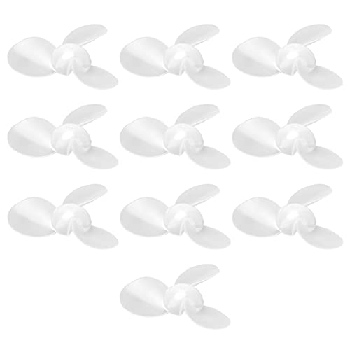 Spacnana 10 Uds Eje de Hélice ABS 65mm de Diámetro 2mm de Apertura para Mini Ventiladores Barcos RC y Juguetes Eléctricos