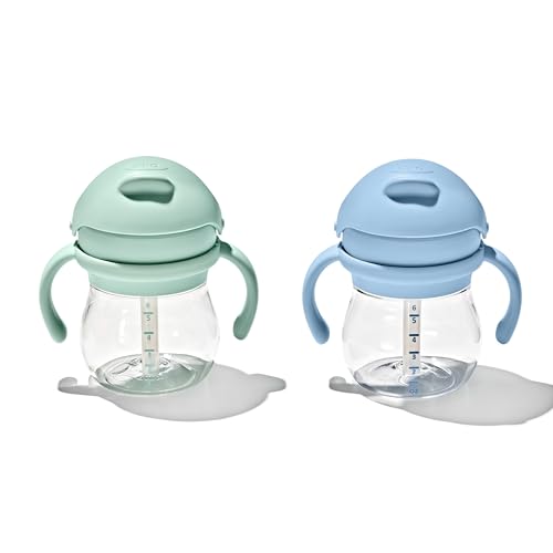 OXO Tot Transitions Straw Cup with Handles 6 oz. - Opal and Dusk - 2 Pack by OXO Tot - Image 7