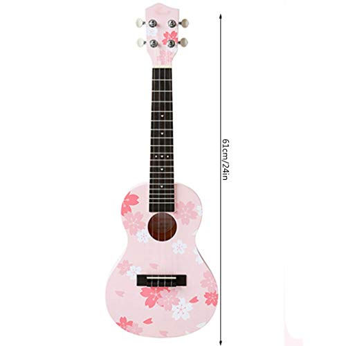 Saturey Ukulélé Cerise PinkSoprano Ukulele Petite Guitare Sangle Instrument Ukulele - Les Beatles, Paul McCartney, John Lennon, RIngo Starr, George Harrison Saturey Ukulélé Cerise PinkSoprano Ukulele Petite Guitare Sangle Instrument Ukulele – Image 4