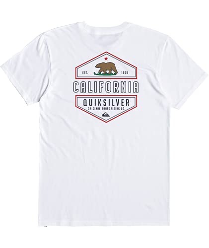 Tee-shirt Quiksilver Ca Working Class Navy S : fini les hauts rêches qui rétrécissent