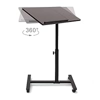 Relaxdays Laptoptisch höhenverstellbar, Laptopständer Holz, schwarz – Ansicht 4