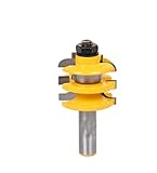 1 STÜCK 12,7 mm * 41 mm Vollhartmetall-Holzbearbeitungsfräser, Tür- und Fensterfräser, CNC-Graviermaschinenmesser