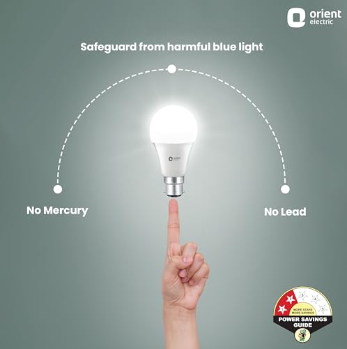 Orient Electric 12W High Glow LED Bulb, 6500K, Cool White, Pack of 6 - Image 4
