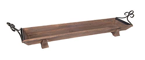 Rustic Wood and Metal Tray | Use for Candle Holder or Any Home