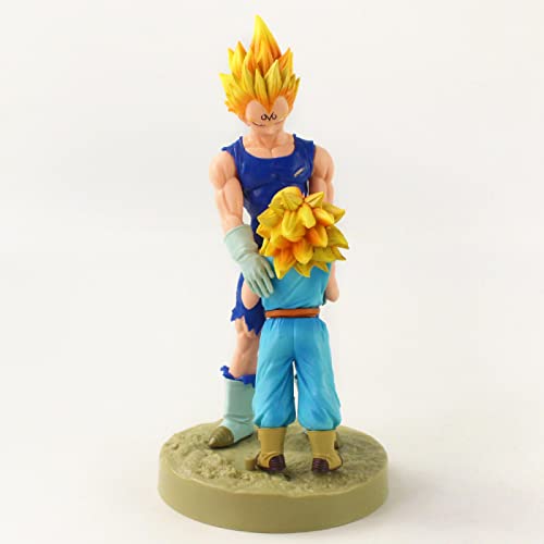 14-22Cm Dragon Ball Z Super Saiyan Vegeta Torankusu Trunks Father And Son Action Figure Pvc Model Dolls Collections Toys Gifts #TOP3