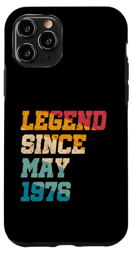 Legend Since May 1976 Lustiger 49. Geburtstag im Retro-Look, 49 Jahre alt Hülle für iPhone 11 Pro