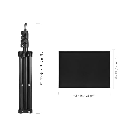 MAGICLULU Verstellbarer Projektorständer Mit Tablett Tragbarer Stativhalter Für Beamer Geeignet Für Tisch Boden Und Nachttisch Stabile Abs Eisenkonstruktion