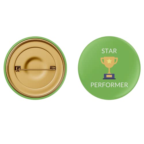 Image of Star Performer Pin Button Badge - Pack of 10