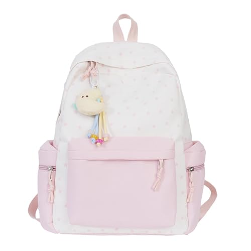 Mochila escolar de gran capacidad con estampado de estrellas para niñas