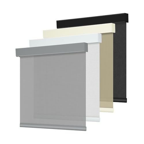 Grandekor Free-Stop Cordless Roller Shades | Light Filtering Solar Blinds