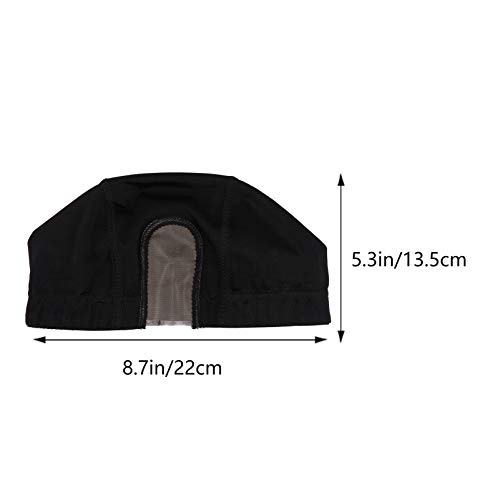 FRCOLOR Tampas de Peruca 2Pcs Stretchable Estilo Cúpula Tampas U Parte Meia Do Laço Peruca Caps para