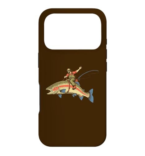 Trout Rodeo! Fly Fisherman Rainbow Trout �X�}�z�P�[�X iPhone 17 Pro �p