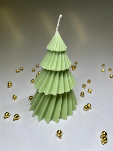 Vela Aromática Árvore de Natal Pinheiro Pequeno 70g - Opções de cores (Verde Clara - Fragrância Calm