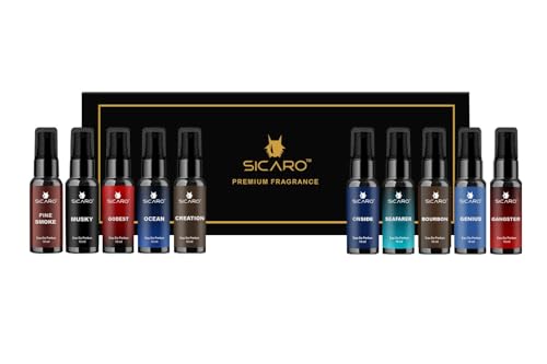 Image of Premium Perfume Gift Set Pack of 10 EDP 10ml Each Long Lasting Luxury Perfume Eau de Parfum (100 ml, Unisex)