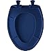 Bemis 7B1200SLOWT 364 Toilet Seat will Slow Close, Never Loosen and Easily Remove, Elongated, Plastic, Colonial Blue