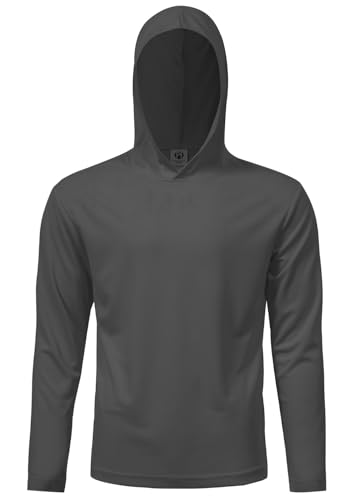 Image of 5 Pack Men's UPF 50+ Sun Protection Hoodie Shirts Long Sleeve Shirts Quick Dry Lightweight for Running Workout Hiking Fishing