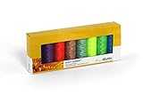 Mettler Polysheen Each 8 Colors Neon Colors Thread (Set of 1), 1500 yd/1372m,