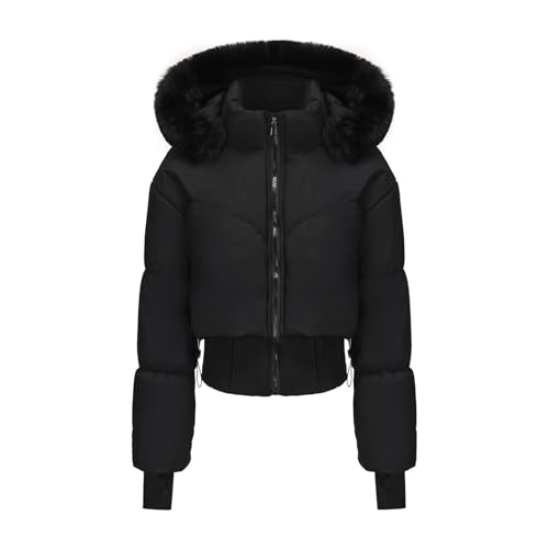 Zeiayuas Winterjacke Damen Winter Warm Daunenjacke Bequeme Weich Wintermantel mit