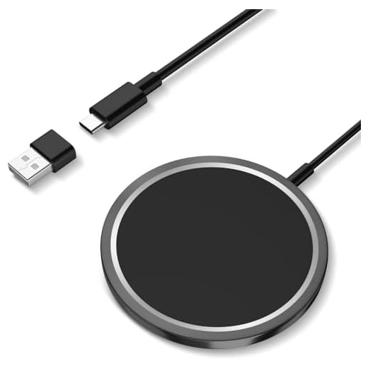 HOPPE'S Cargador Inalámbrico Magnético,15W Cargador Inalámbrico Rápido Compatible con iPhone 14/14 Plus/14 Pro/14 Pro Max/15/13/13 Mini/13 Pro/13 Pro Max/12/12Pro,AirPads Pro/2/3
