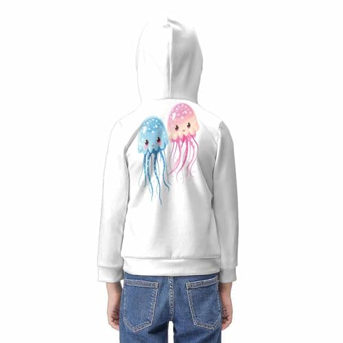 Sweats à hoodie impression 3D pieuvre pour garçon et fille 9-11Y