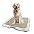 PAWISE Pet Pee Pad Holder, Dog Potty Tray, Portable Puppy Training Pad Tray,Indoor Pet Toilet for Dogs/Cats,23.5"*23.5"
