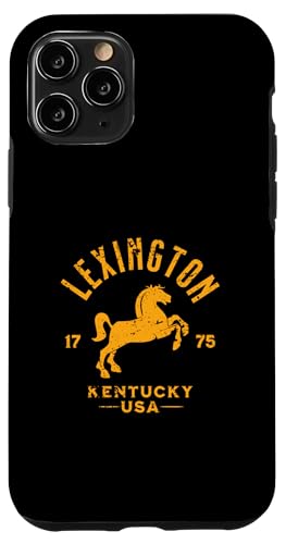 Lexington KY USA 乗馬 アンティーク調デザイン スマホケース iPhone 11 Pro 用