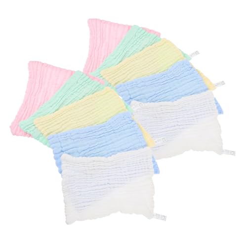 LIFKOME 10Pcs Super Absorbent Wash Cloths for Soft Face Towels Stylish Colors for Bath Gentle Skin