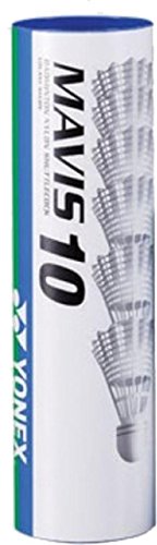 Image of YONEX Mavis 10 Shuttles Medium Blue Speed Badminton Shuttlecocks White Tube Of 6