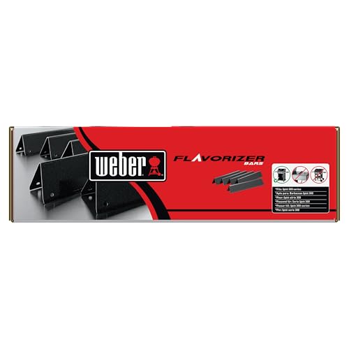 Weber Flavorizer Bars, emailliert, passend für Spirit 300 Modelle mit Bedienknöpfen auf der Vorderseite (5er-Set)
