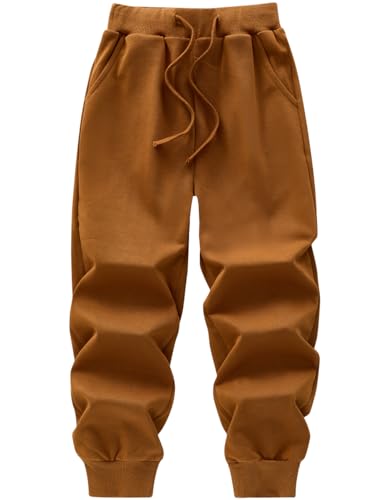 Kids' Solid Color Drawstring Cotton Sweatpants Jogger Pants for Boys & Girls