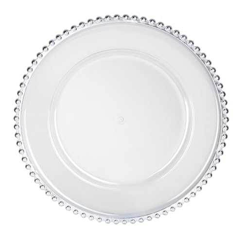 Platos plásticos resistentes color plata pack 6 miniatura 7