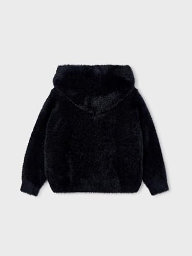 Mayoral Furry Knit Sweater for Girls Black2