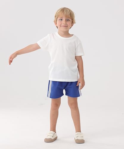 GFQLONG 5 Pack Toddler Boys Girls Cotton Athletic Running Shorts, Kids Summer Casual Fashion Soccer Shorts - Image 3