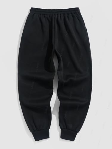 ZAFUL Men's Graphic Sweatpants Drawstring Casual Joggers Pants Baggy Straight Gym Running Workout Pants with Pocket3