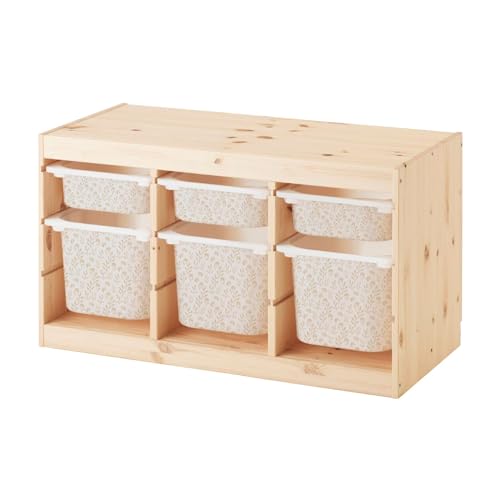 Milaboo® Set de adhesivos de vinilo premium a medida para IKEA TROFAST (beige)