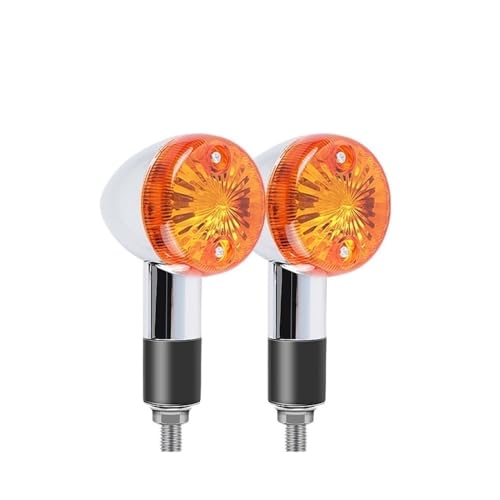 Clignotant universel pour moto avant et arrière orange LED x2
