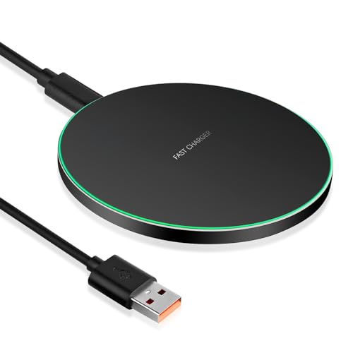 20W Cargador Inalámbrico, Cargador de Inducción Qi con LED Suave, Base de Carga Inalámbrica para iPhone 16 15 14 13 12 11 Pro MAX, Sam-Sung Galaxy S25 S24 S23 S22 S21, Xiao-mi, Hua-wei,One-Plus，LG