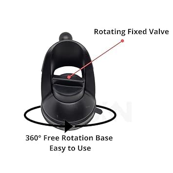 Image of Universal Car Mount - Strong Suction, Double Lock, 360 Rotation, Quick Release, Telescopic Arm, Windshield & Dashboard Compatible for All Mobile Phones. (MXK-640)