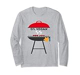 Para aquellos que aman asar, también les encantará este diseño 0% vegano para usar o llevar mientras asan su carne. Camiseta para asar para los amantes de la carne, camiseta 0% vegana